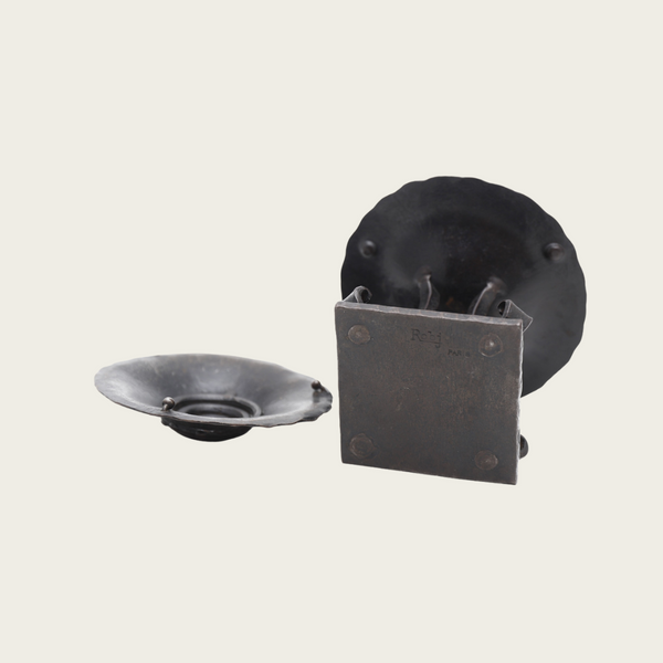 1970s French Art Deco Iron Bronze Incense Burner