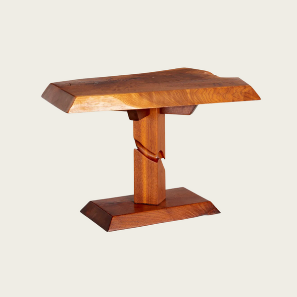Live Edge Solid Walnut Side Table by Alan Rockwell