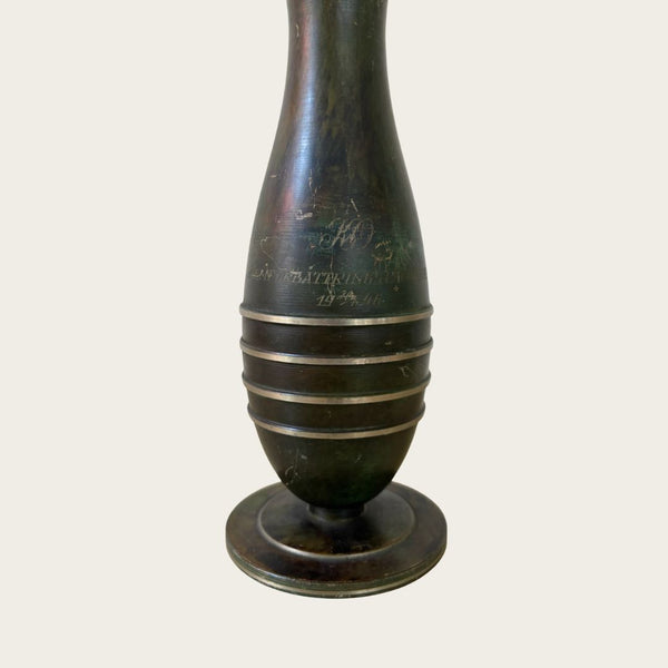 1930s Swedish Bronze Vase by Carl-Einar Borgström for Ystad Metall