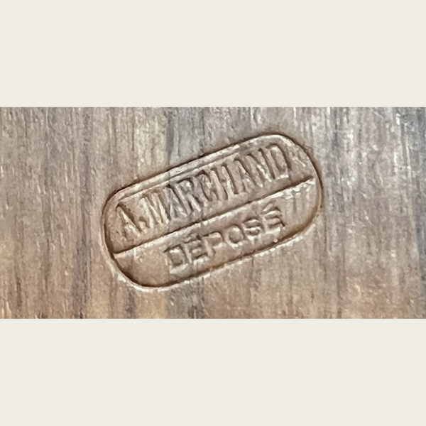 French Art Deco Wood Tray by A. Marchand