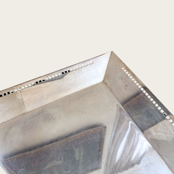 Skyscraper Silver Plate Tray by Richard Meier for Swid Powell