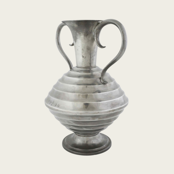 1944 Art Deco Pewter Vase by CG Hallberg