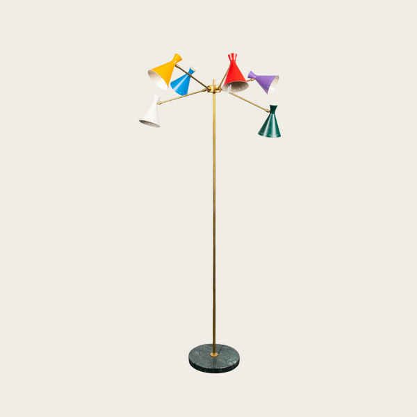 1950s Italian Floorlamp Attributed to Stilnovo