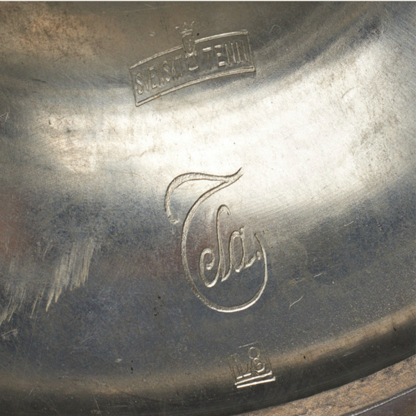 1930s Swedish Pewter Table Lamp by Celestin Andersson