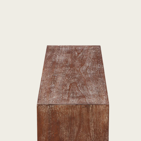 Cerused Oak Console Table in the Manner of Jean Michel-Frank