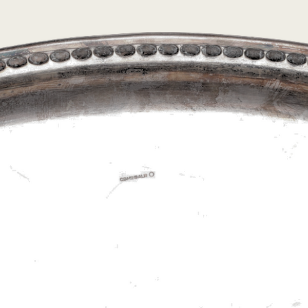 1960s Hammered Silver Tray by C.G Hallberg