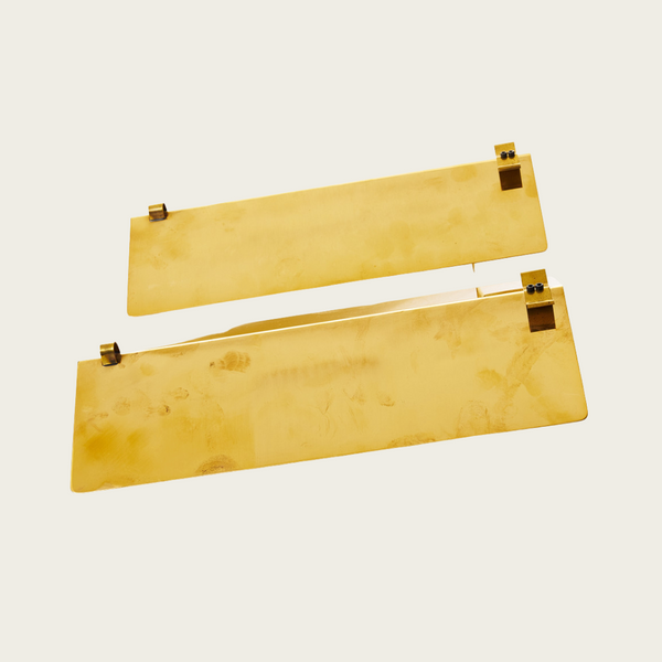 Pair of Modernist Brass Wall Candle Holders by Sigurd Persson