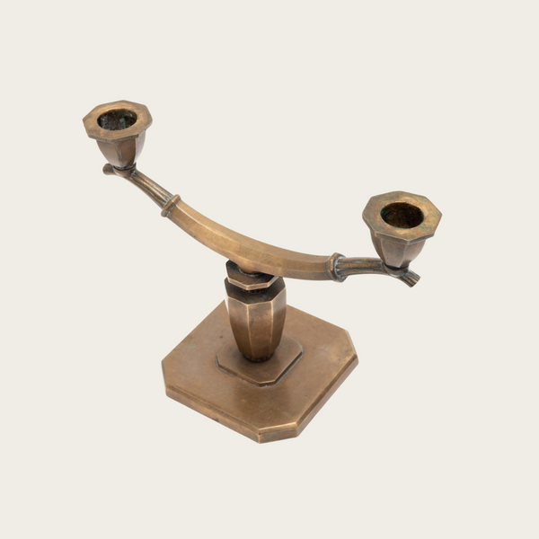 1930s Swedish Grace Bronze Candelabra by Sune Bäckström