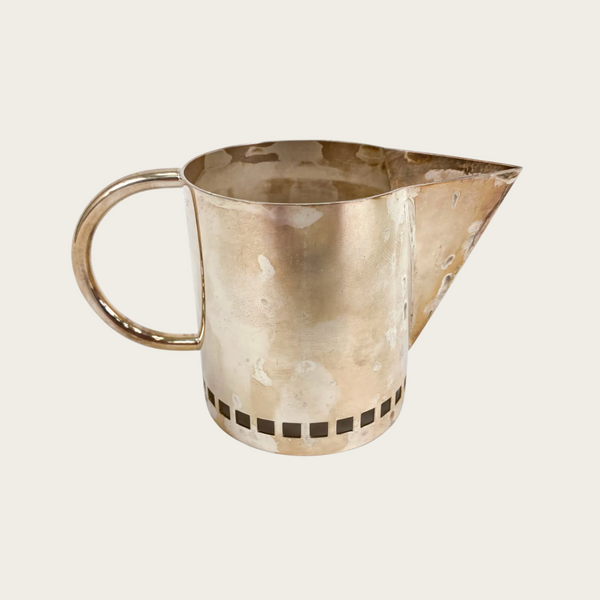 1980s Richard Meier for Swid Powell Silver Plate, Cream & Sugar Set