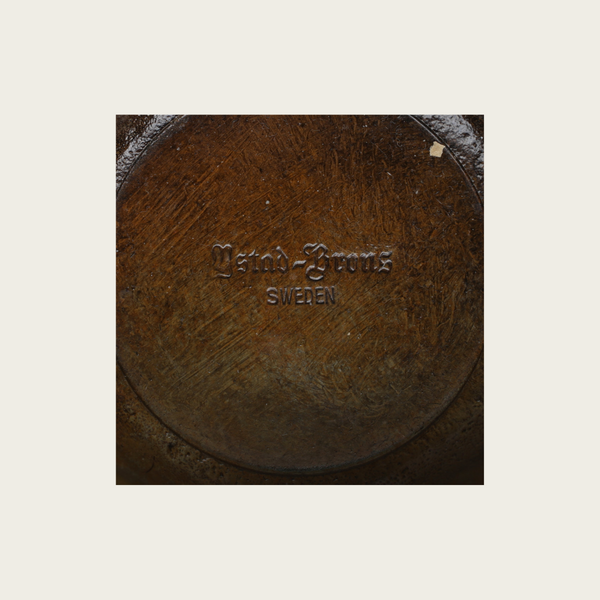 1955 Bronze Swedish Grace Vase by Ystad Brons