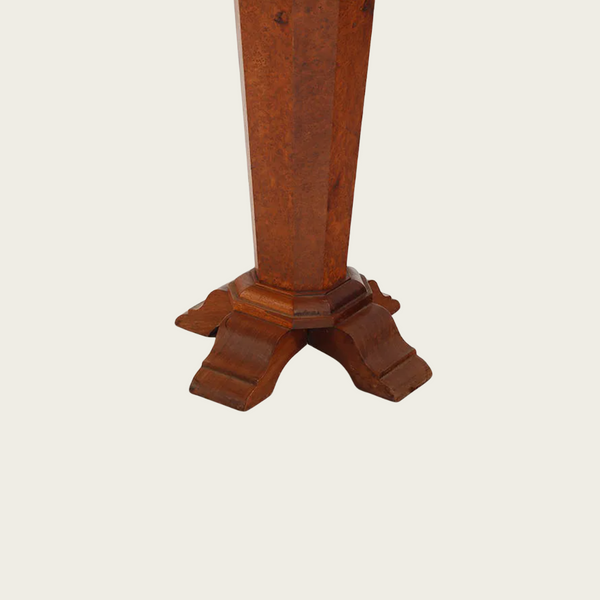 1940s French Art Deco Burl Wood Occasional Table