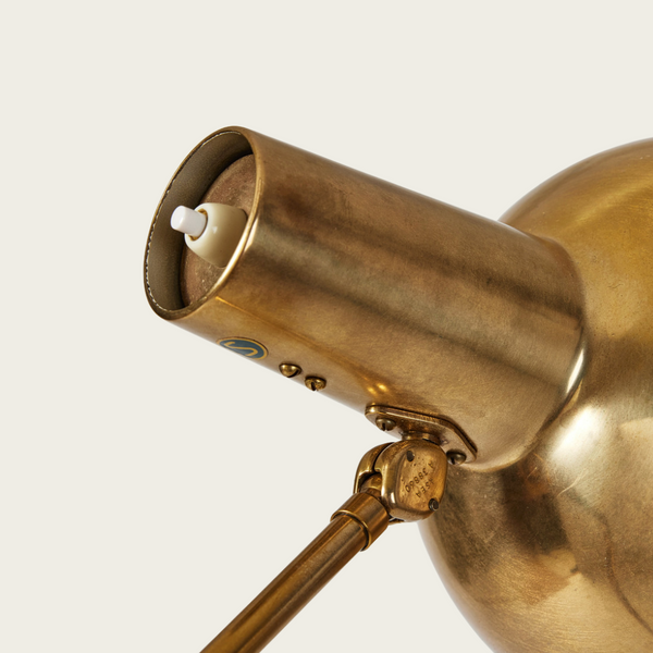 1950s Swedish ASEA Brass Floor Lamp