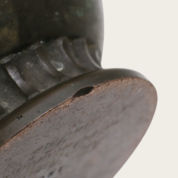 1930s Swedish Patinated Bronze Vase by GAB Brons, No 160