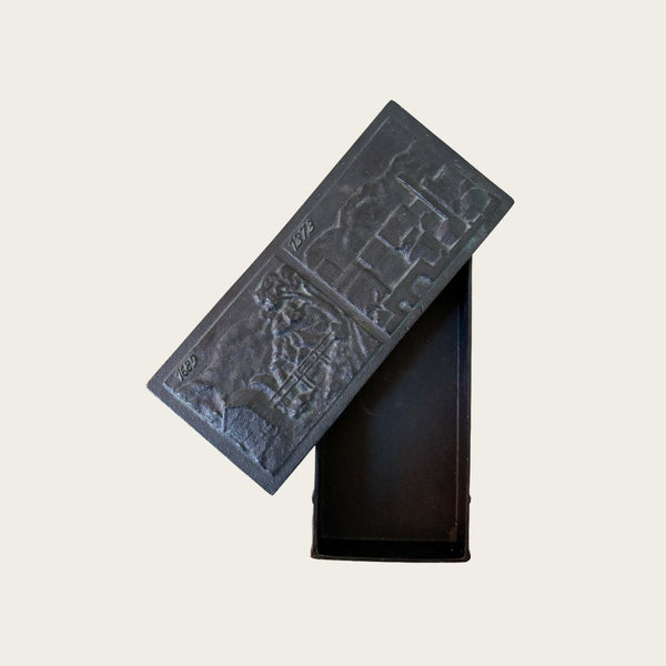 1970s Swedish Cast Iron Lidded Box