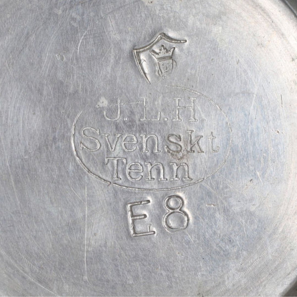 1931 Swedish Art Deco Pewter Vase by JL Hultman for Svenskt Tenn