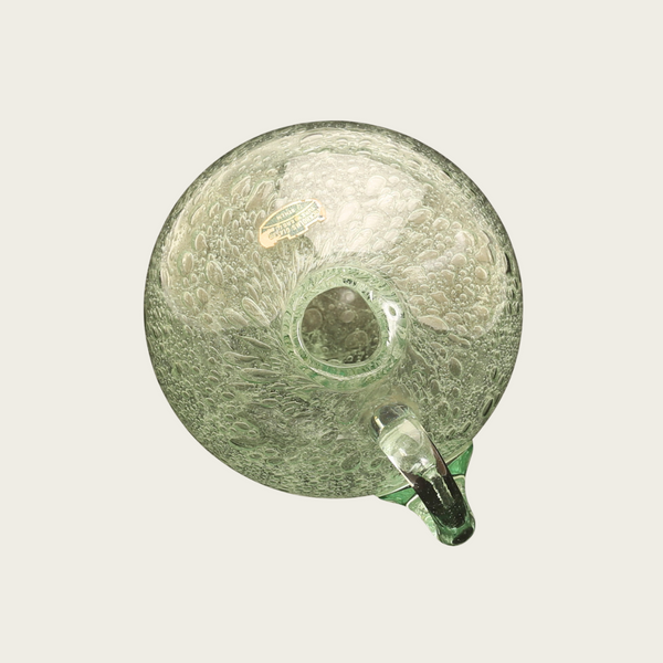 1950s Swedish Handblown Seafoam Glass Pitcher by Ture Berglund