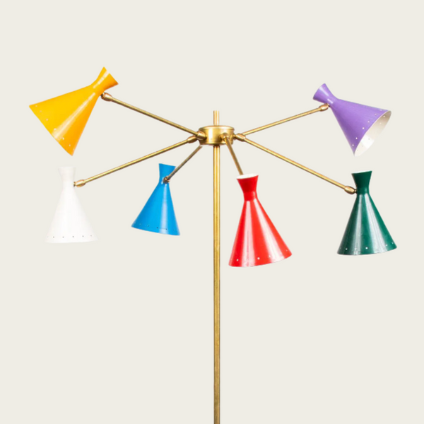 1950s Italian Floorlamp Attributed to Stilnovo