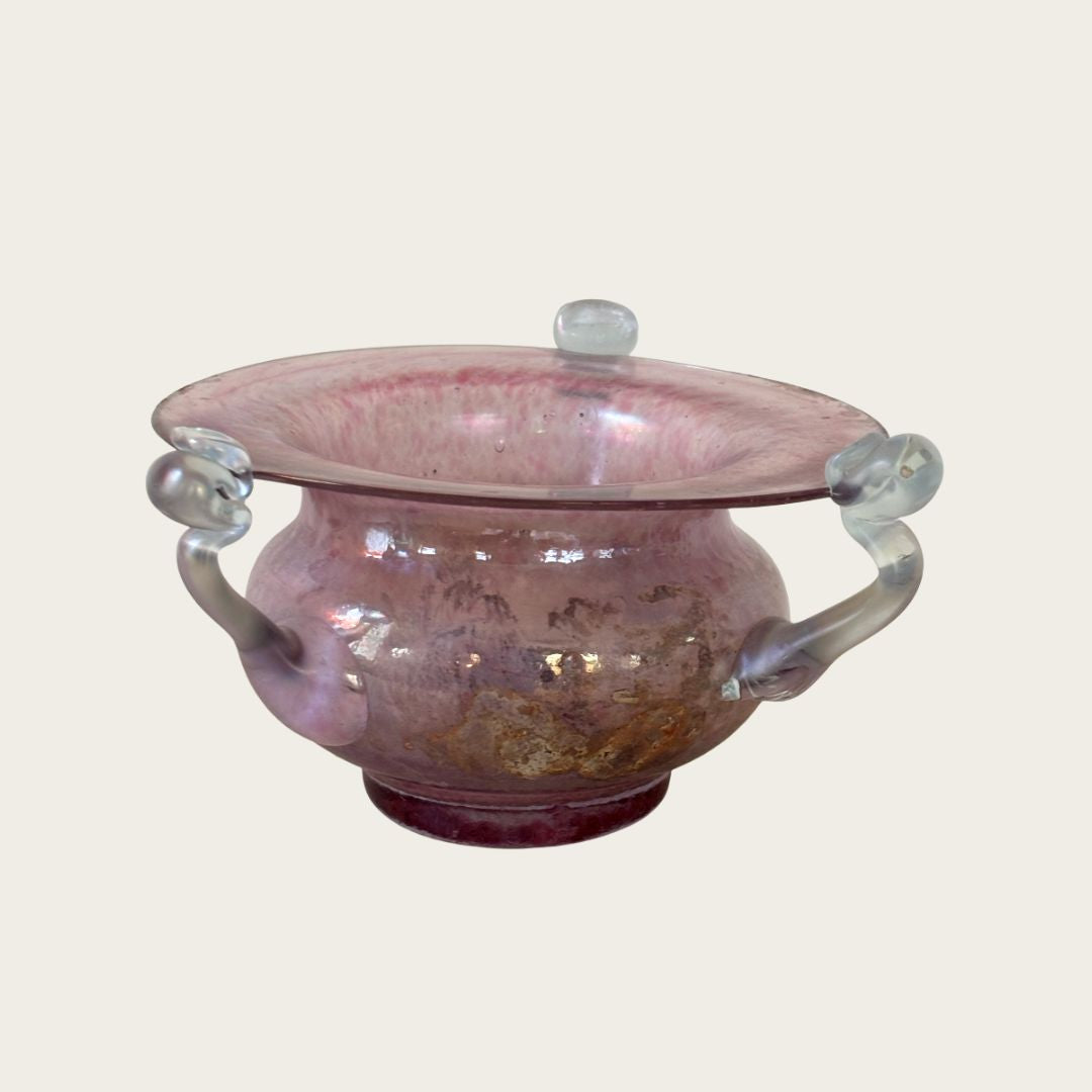 1960s Murano Seguso Handblown Glass Bowl