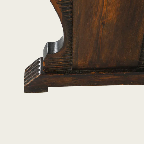 1940s Swedish Art Deco Pine Trestle Dining Table