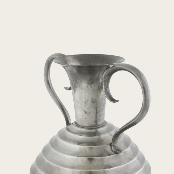 1944 Art Deco Pewter Vase by CG Hallberg