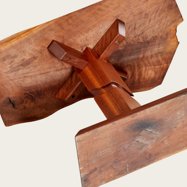 Live Edge Solid Walnut Side Table by Alan Rockwell