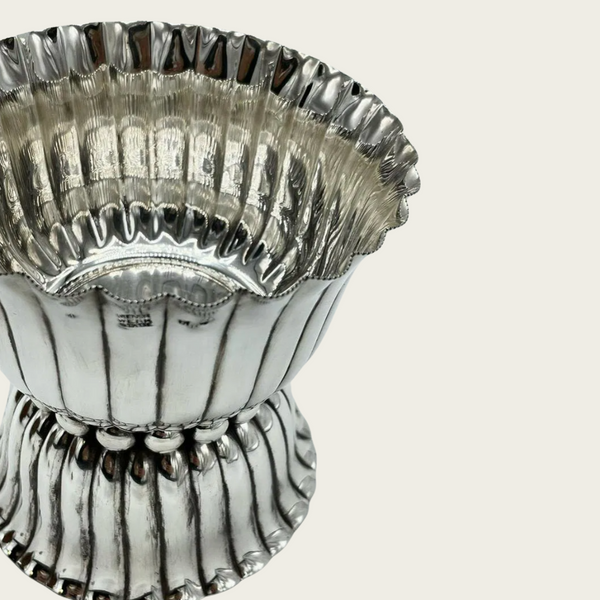 1920s Josef Hoffmann for Weiner Wersktatte Silver Footed Bowl