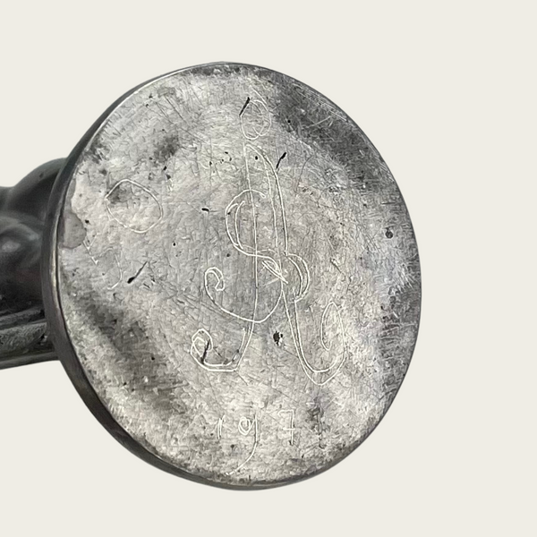 Solid Pewter Sculpture of Roman-Grecan Nude Woman