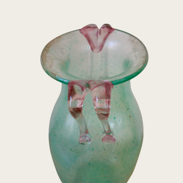 Seguso Vetri d'Arte Scavo Murano Amphora Glass Vessel