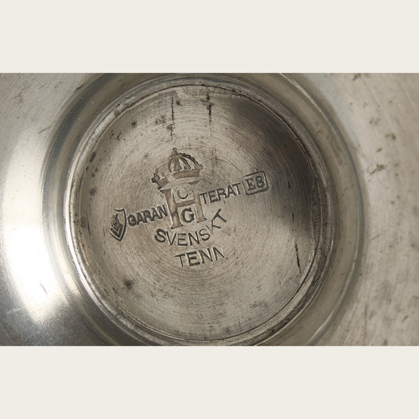 1930s Polished Pewter Lidded Urn by C.G Hallberg, attributed to Sylvia Stave