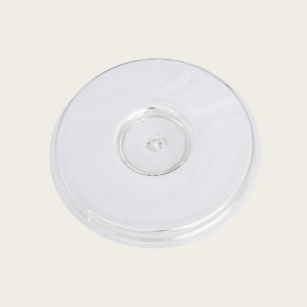 Silver Art Deco Dish Nude Woman in Center by Arne Erkers for Guldsmedsaktiebolaget (GAB), Sweden