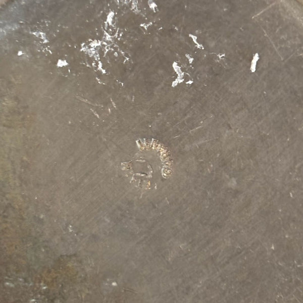 1940s Hammered Aluminum Vase by Rene Delevan with Patina