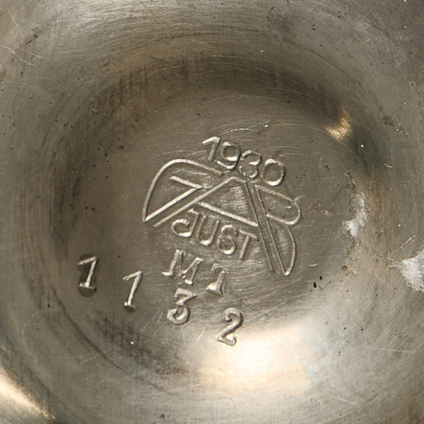 1930s Danish Just Andersen Art Deco Pewter Mermaid Vase