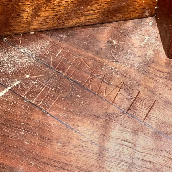 Live Edge Solid Walnut Side Table by Alan Rockwell