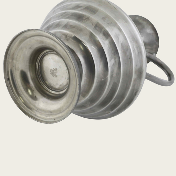 1944 Art Deco Pewter Vase by CG Hallberg