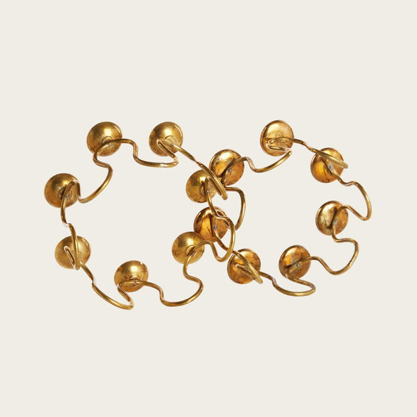 Lars Holmström Brass Small Spiral Candelabra