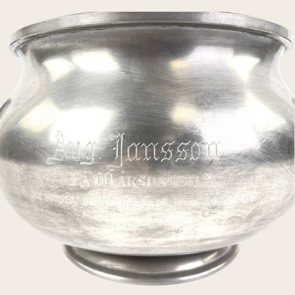 Art Deco Pewter Terrine with Lid by GAB