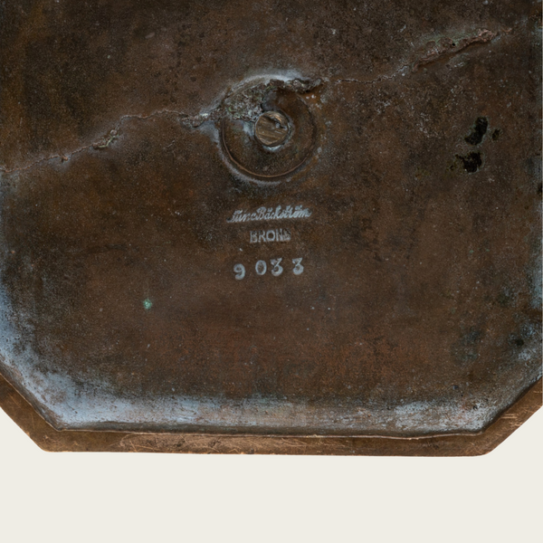 1930s Swedish Grace Bronze Candelabra by Sune Bäckström