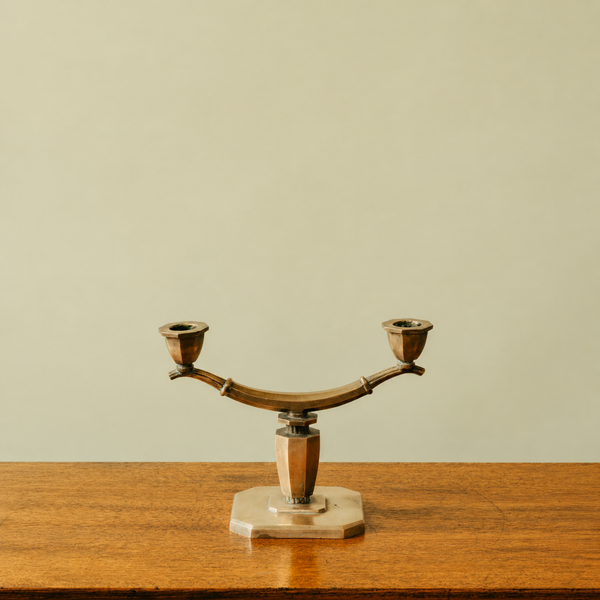 1930s Swedish Grace Bronze Candelabra by Sune Bäckström