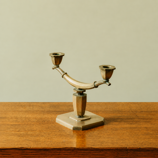 1930s Swedish Grace Bronze Candelabra by Sune Bäckström
