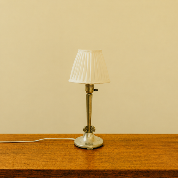 1930s Swedish Pewter Table Lamp by Celestin Andersson