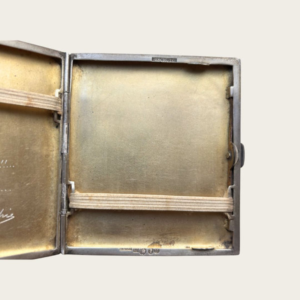 Art Deco Sterling Silver Card Holder or Cigarette Case