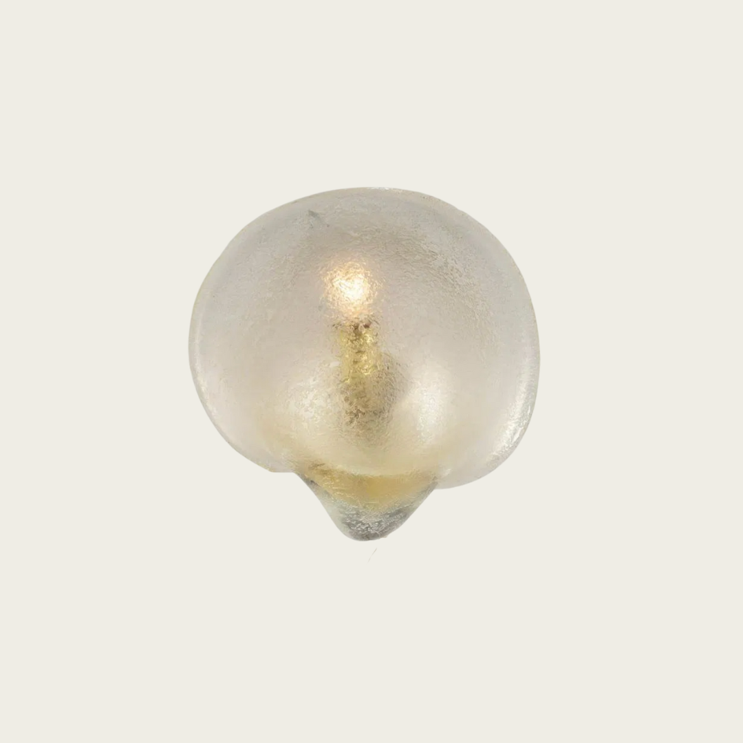 1950s Italy, Seguso Vetri D’Arte Etched Wall Sconce