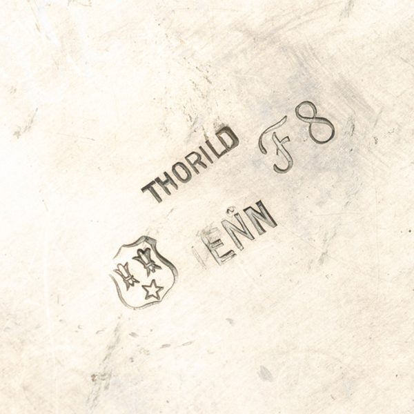 Honeycomb Shaped Lidded Pewter Box by Thorild Knutson