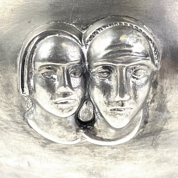 Art Deco Pewter Terrine with Lid by GAB