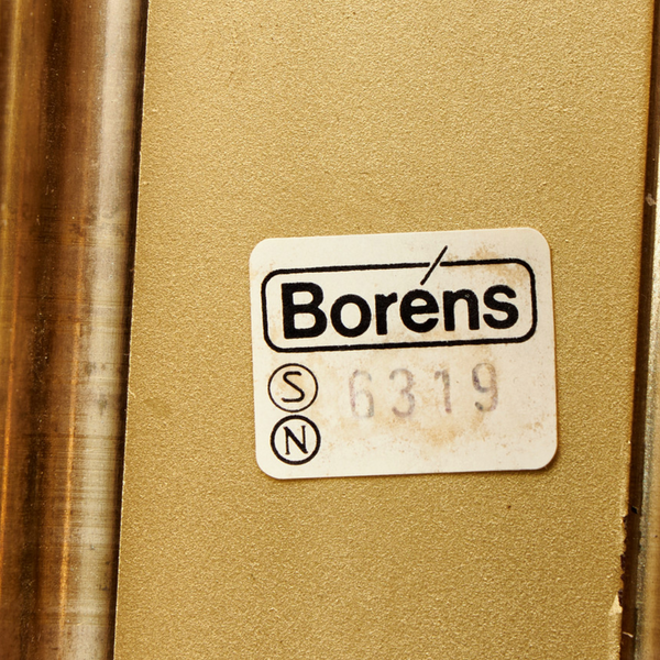 Pair of Boréns Brass Wall Sconces with Josef Franks “California” Textile Shades