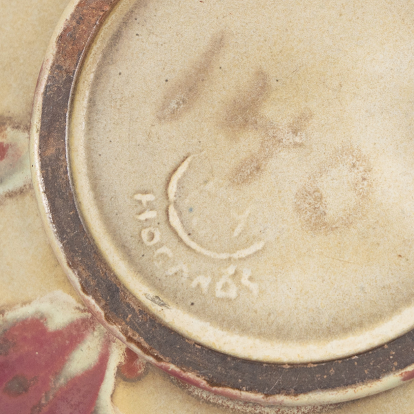 1940s Swedish Andersson & Johansson Earthenware Footed Bowl With Flared Rim