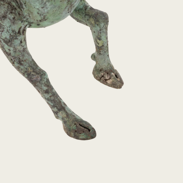 Chinese Archaic Style Cast Metal Deer