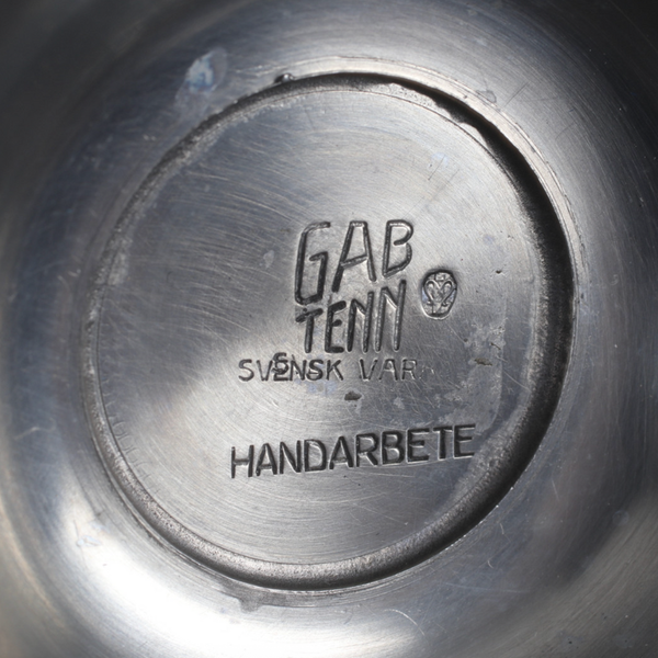 1930s Swedish Art Deco Pewter Jug by GAB