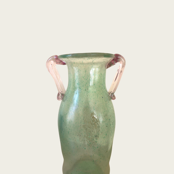 Seguso Vetri d'Arte Scavo Murano Amphora Glass Vessel