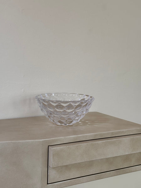 1970s Glass Bowl by Orrefors with Bubble Surface